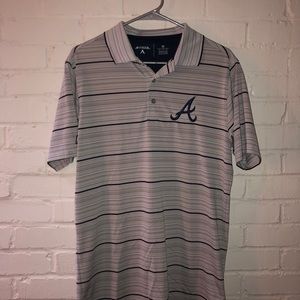 Men’s Antigua Atlanta Braves Dri-Fit Golf Polo